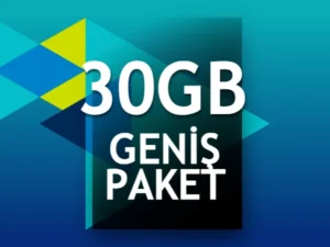 Türk Telekom Geniş Paketler 3 Ay 30 GB